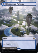 Clearwater Pathway // Murkwater Pathway (ZNR-286) - Zendikar Rising: (Showcase) (Borderless) Foil
