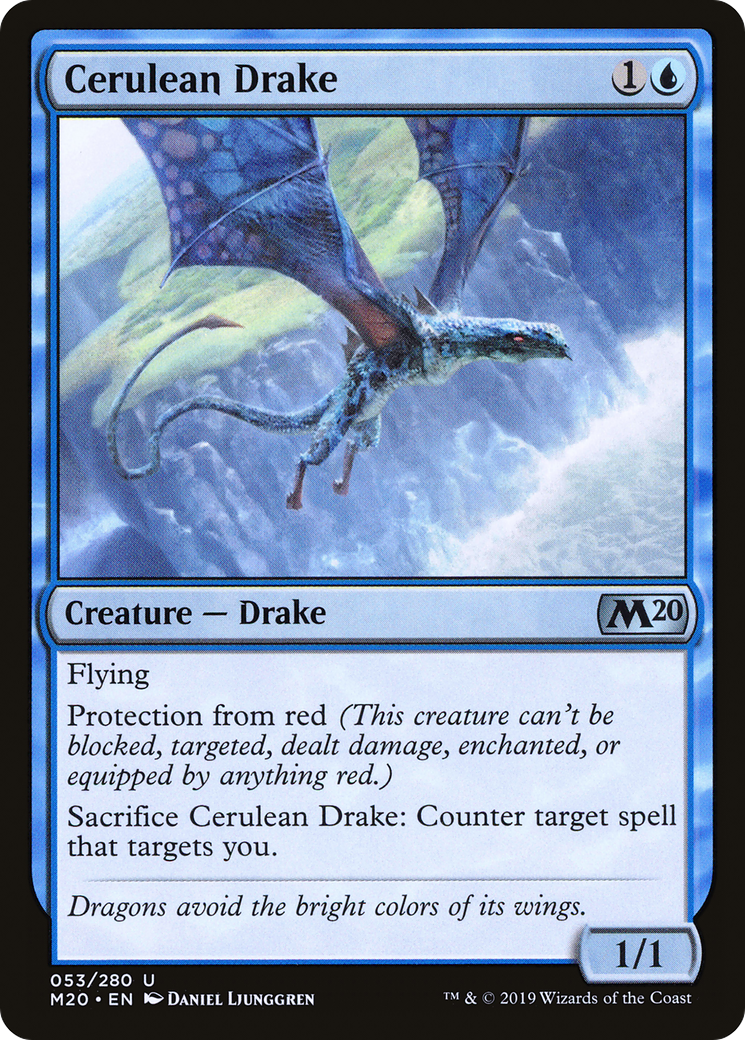 Cerulean Drake (M20-053) - Core Set 2020