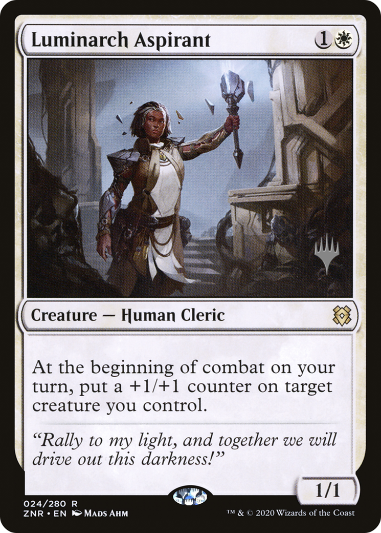 Luminarch Aspirant (PPZNR-024) - Zendikar Rising Promos Foil