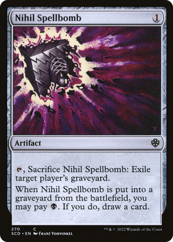 Nihil Spellbomb (SCD-270) - Starter Commander Decks