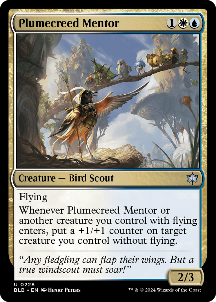 Plumecreed Mentor (BLB-228) - Bloomburrow