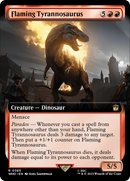 Flaming Tyrannosaurus (WHO-385) - Doctor Who: (Extended Art) Foil
