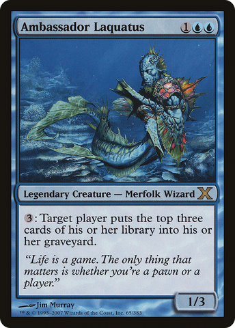 Ambassador Laquatus (10E-065) - Tenth Edition Foil