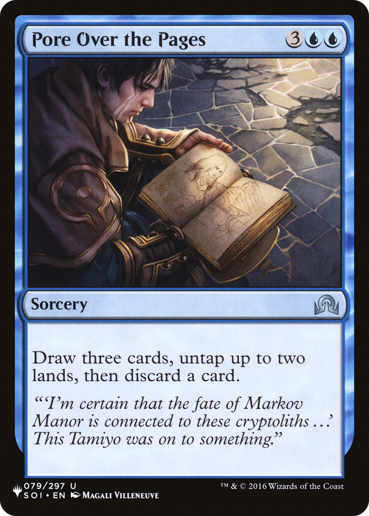 Pore Over the Pages (LIST-SOI-79) - The List