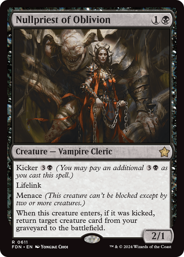 Nullpriest of Oblivion (FDN-611) - Foundations