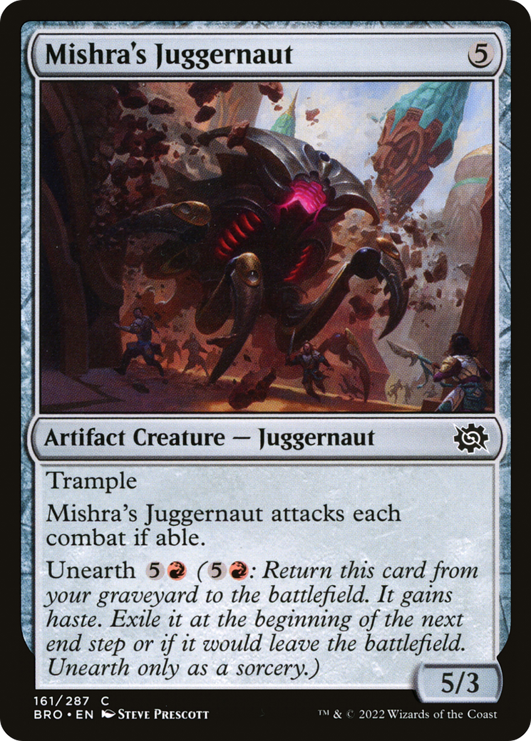 Mishra's Juggernaut (BRO-161) - The Brothers' War Foil