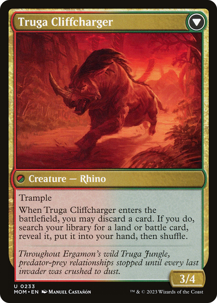 Invasion of Ergamon // Truga Cliffcharger (MOM-233) - March of the Machine Foil