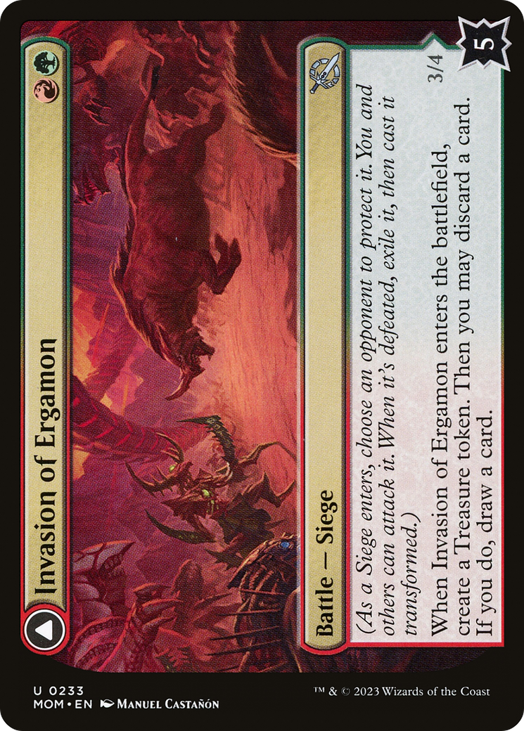 Invasion of Ergamon // Truga Cliffcharger (MOM-233) - March of the Machine