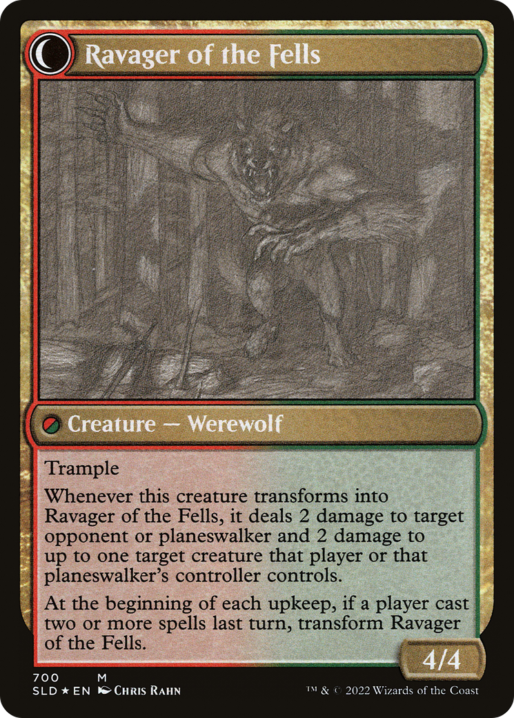 Huntmaster of the Fells // Ravager of the Fells (SLD-700) - Secret Lair Drop Foil