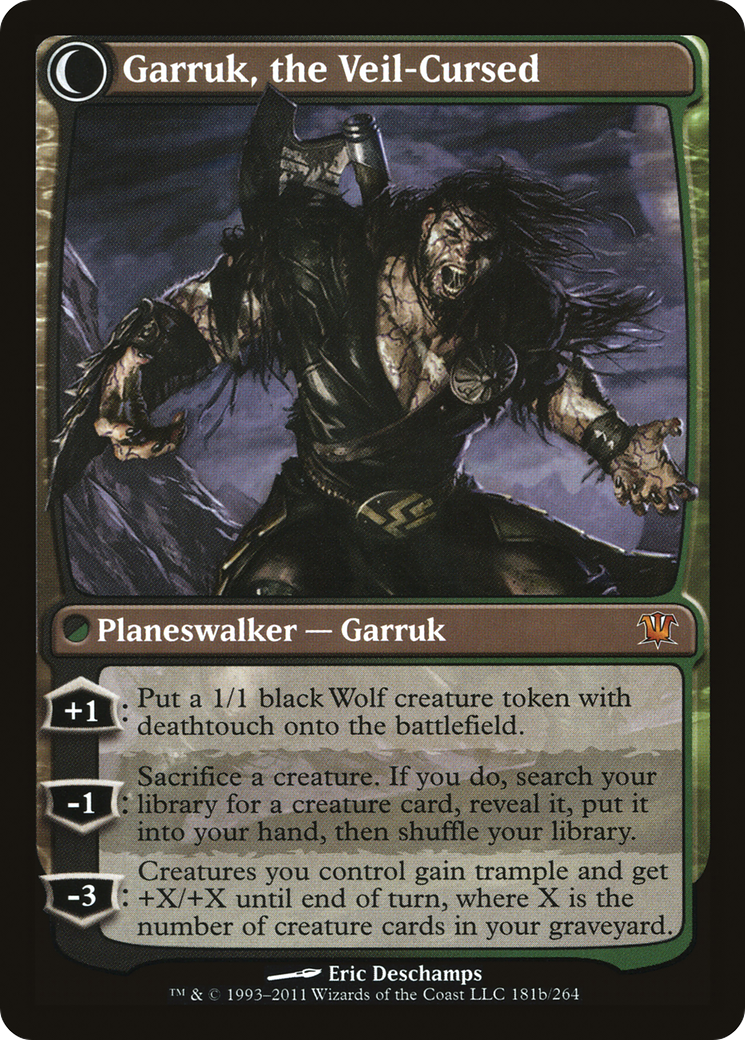 Garruk Relentless // Garruk, the Veil-Cursed (ISD-181) - Innistrad: (Double Faced Transform)