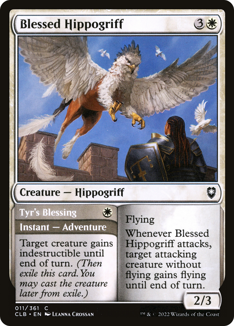 Blessed Hippogriff // Tyr's Blessing (CLB-011) - Commander Legends: Battle for Baldur's Gate Foil