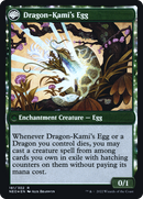 The Dragon-Kami Reborn // Dragon-Kami's Egg (PRE-181S) - Kamigawa: Neon Dynasty Promos: (fandfc, enchantment) Foil