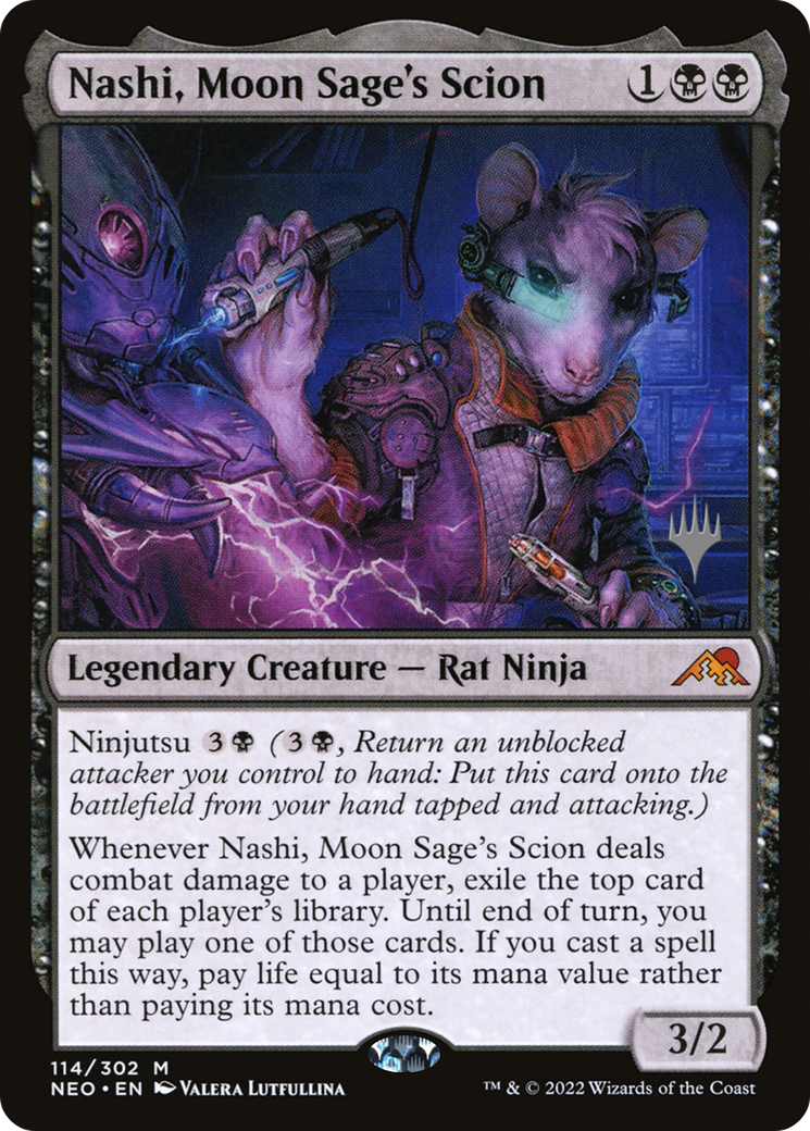 Nashi, Moon Sage's Scion (PPNEO-114P) - Kamigawa: Neon Dynasty Promos