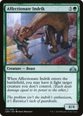 Affectionate Indrik (GRN-121) - Guilds of Ravnica