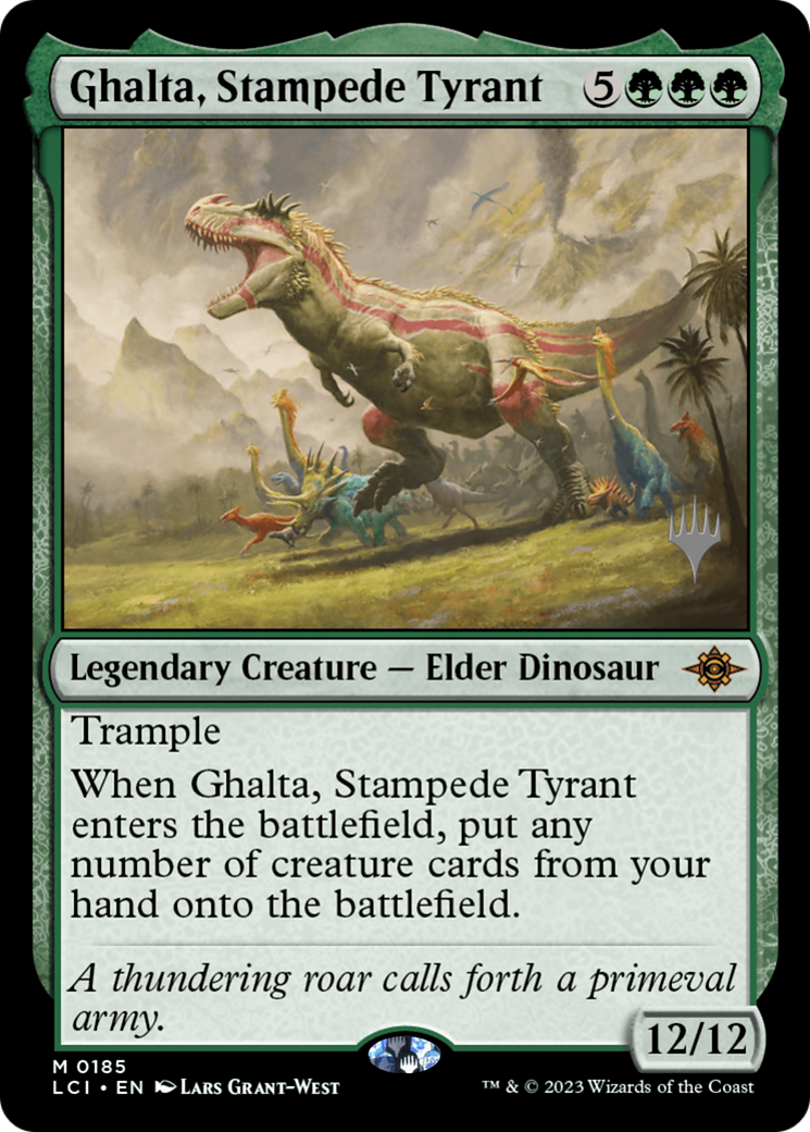 Ghalta, Stampede Tyrant (PPLCI-185) - The Lost Caverns of Ixalan Promos