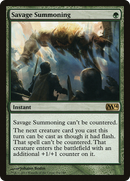 Savage Summoning (M14-194) - Magic 2014 Foil
