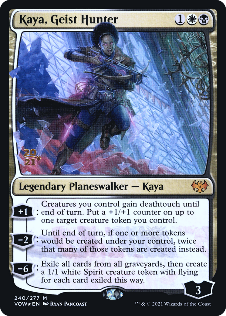 Kaya, Geist Hunter (PRE-240S) - Innistrad: Crimson Vow Promos Foil