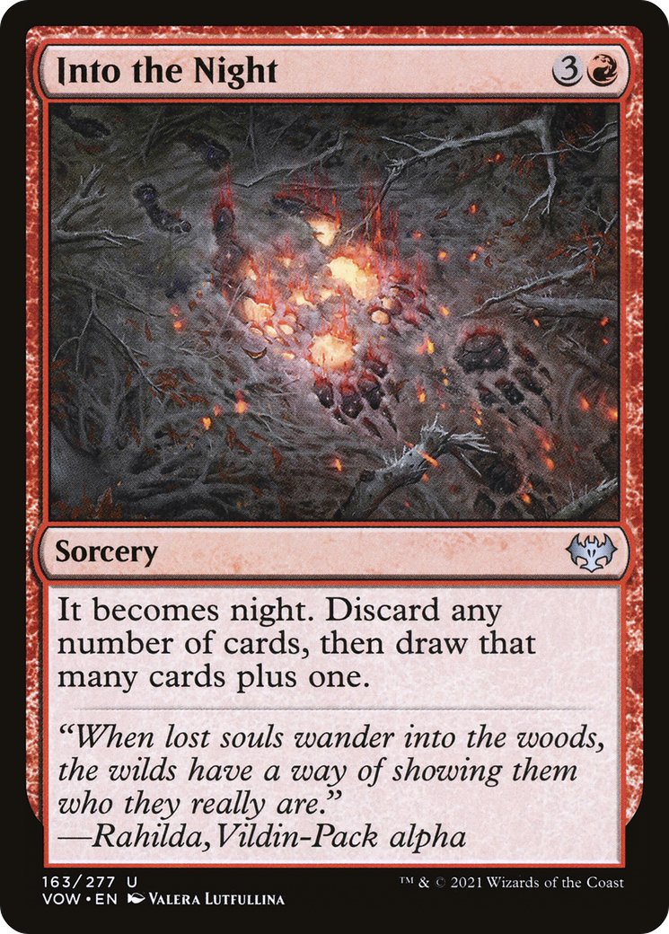 Into the Night (VOW-163) - Innistrad: Crimson Vow Foil