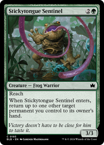 Stickytongue Sentinel (BLB-193) - Bloomburrow