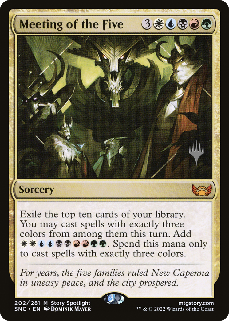 Meeting of the Five (PPSNC-202P) - Streets of New Capenna Promos Foil