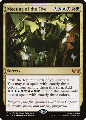Meeting of the Five (PPSNC-202P) - Streets of New Capenna Promos