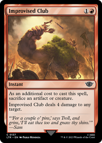 Improvised Club (LTR-137) - The Lord of the Rings: Tales of Middle-earth