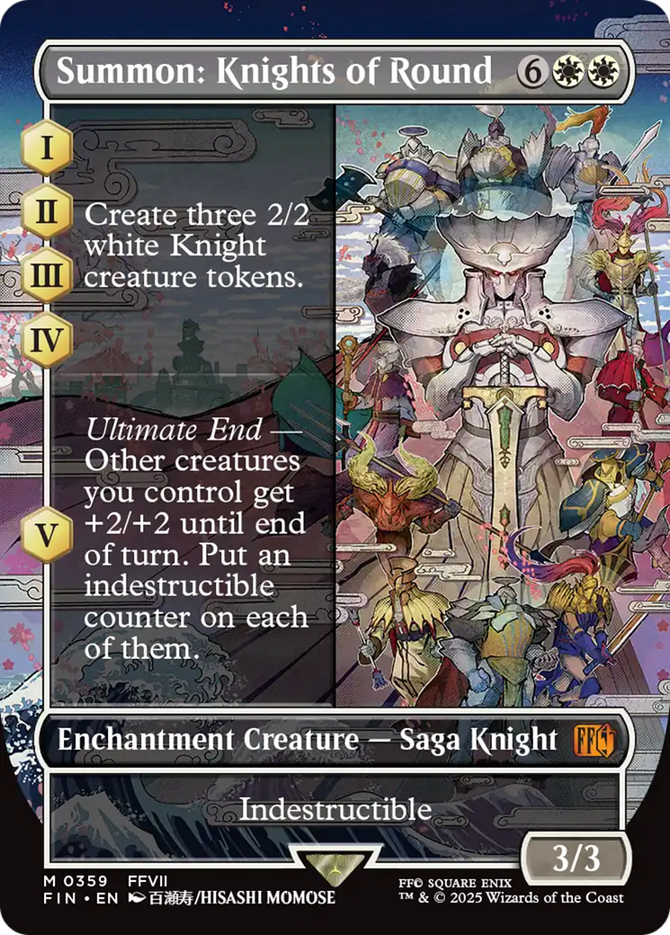 Summon: Knights of Round (FIN-359) - FINAL FANTASY: (enchantment) (Borderless)