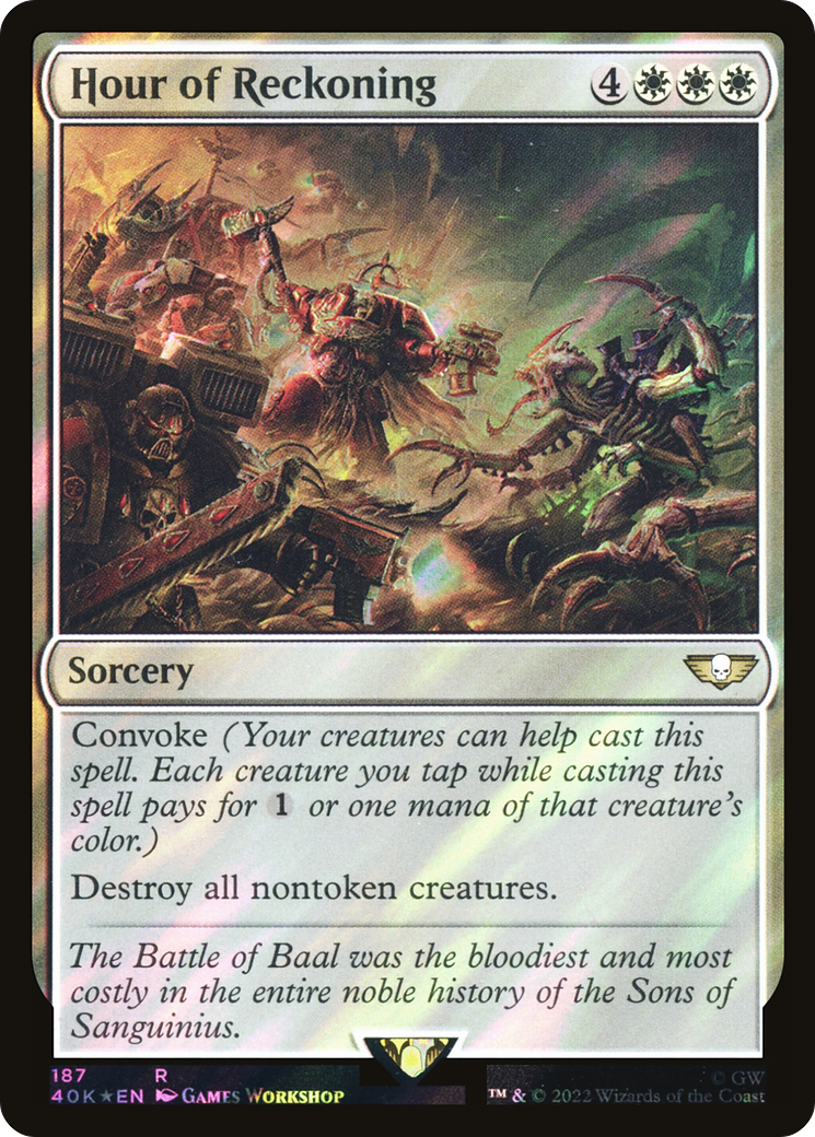 Hour of Reckoning (40K-187★) - Warhammer 40,000 Commander Foil