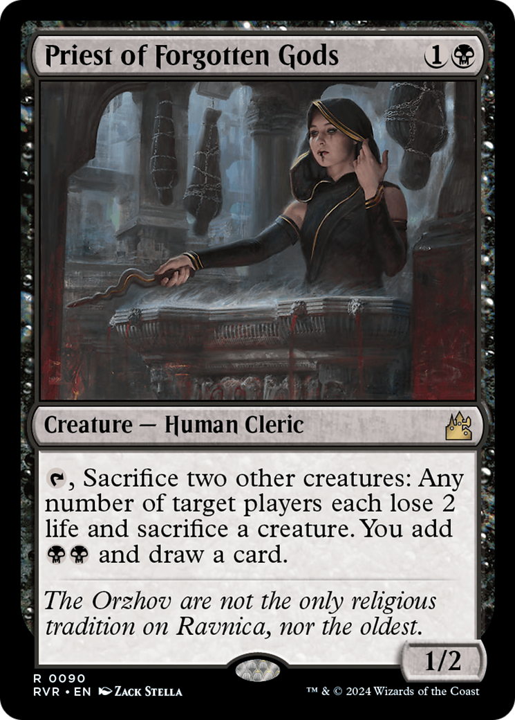 Priest of Forgotten Gods (RVR-090) - Ravnica Remastered Foil