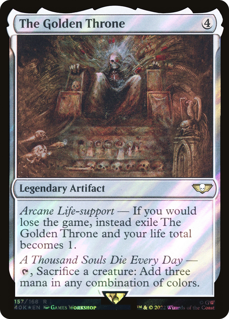 The Golden Throne (40K-157★) - Warhammer 40,000 Commander Foil