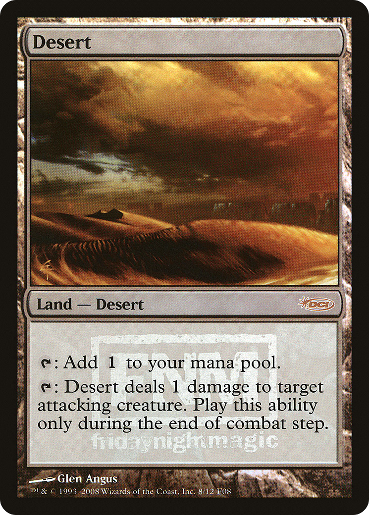 Desert (FNM-008) - Friday Night Magic 2008 Foil