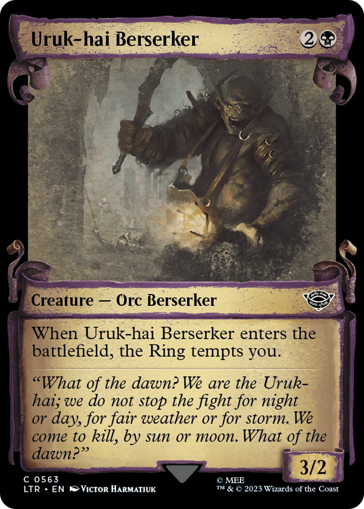 Uruk-hai Berserker (LTR-563) - The Lord of the Rings: Tales of Middle-earth: (Showcase)