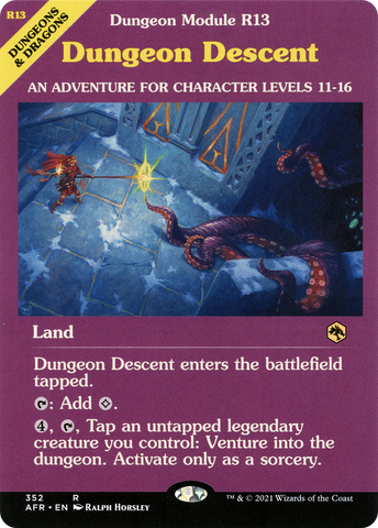 Dungeon Descent (AFR-352) - Adventures in the Forgotten Realms: (Showcase)