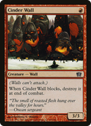 Cinder Wall (8ED-182★) - Eighth Edition Foil