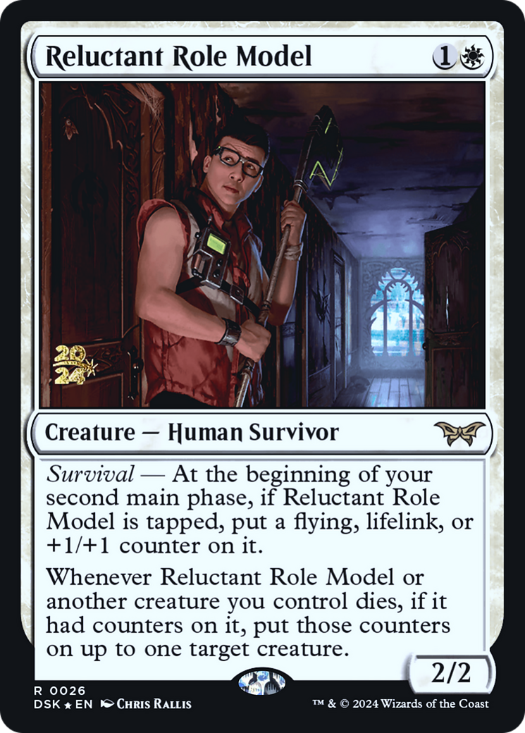 Reluctant Role Model (PRE-026) - Duskmourn: House of Horror Promos Foil