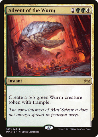 Advent of the Wurm (MM3-147) - Modern Masters 2017 Foil