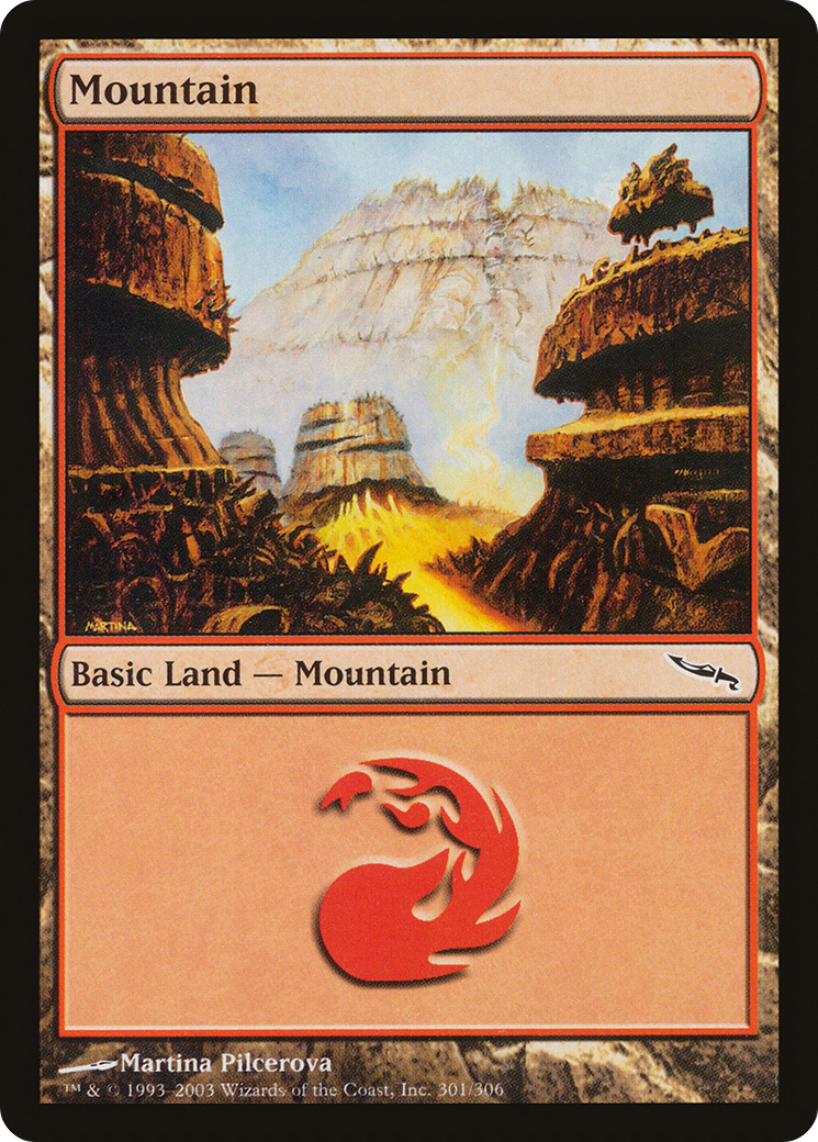 Mountain (MRD-301) - Mirrodin Foil