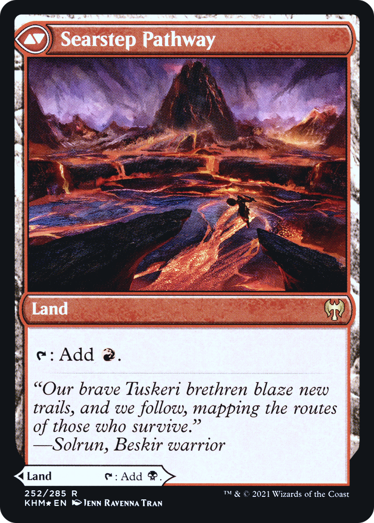Blightstep Pathway // Searstep Pathway (PRE-252) - Kaldheim Promos Foil