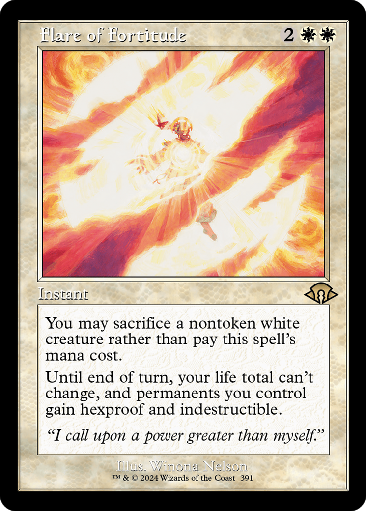 Flare of Fortitude (Retro Frame) (MH3-391) - Modern Horizons 3 Foil