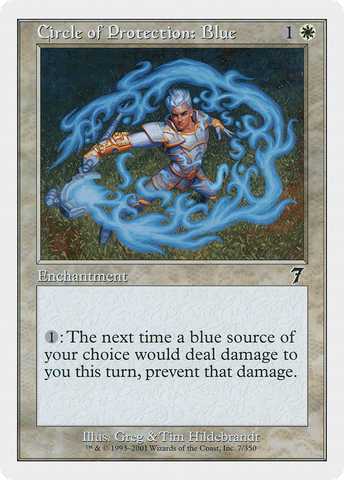 Circle of Protection: Blue (7ED-007) - Seventh Edition