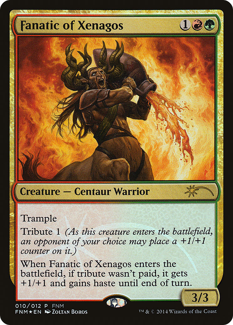 Fanatic of Xenagos (FNM-010) - Friday Night Magic 2014 Foil