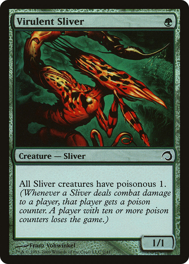 Virulent Sliver (PDS-002) - Premium Deck Series: Slivers Foil