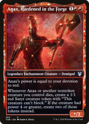 Anax, Hardened in the Forge (THB-264) - Theros Beyond Death: (enchantment, Showcase)