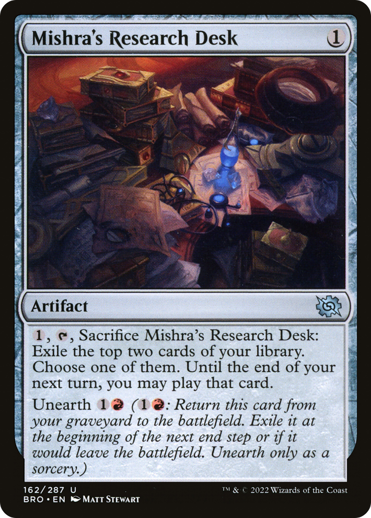 Mishra's Research Desk (BRO-162) - The Brothers' War Foil