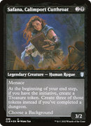 Safana, Calimport Cutthroat (CLB-496) - Commander Legends: Battle for Baldur's Gate Etched Foil