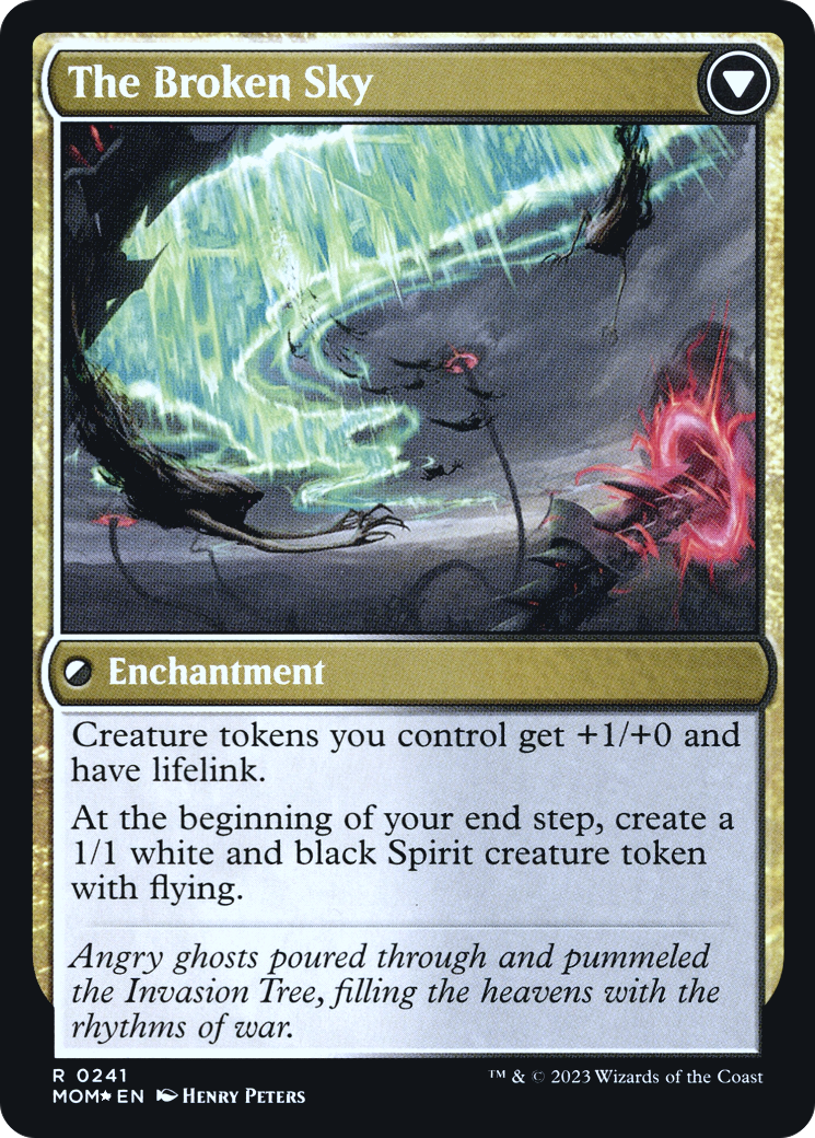 Invasion of Tolvada // The Broken Sky (PRE-241S) - March of the Machine Promos Foil