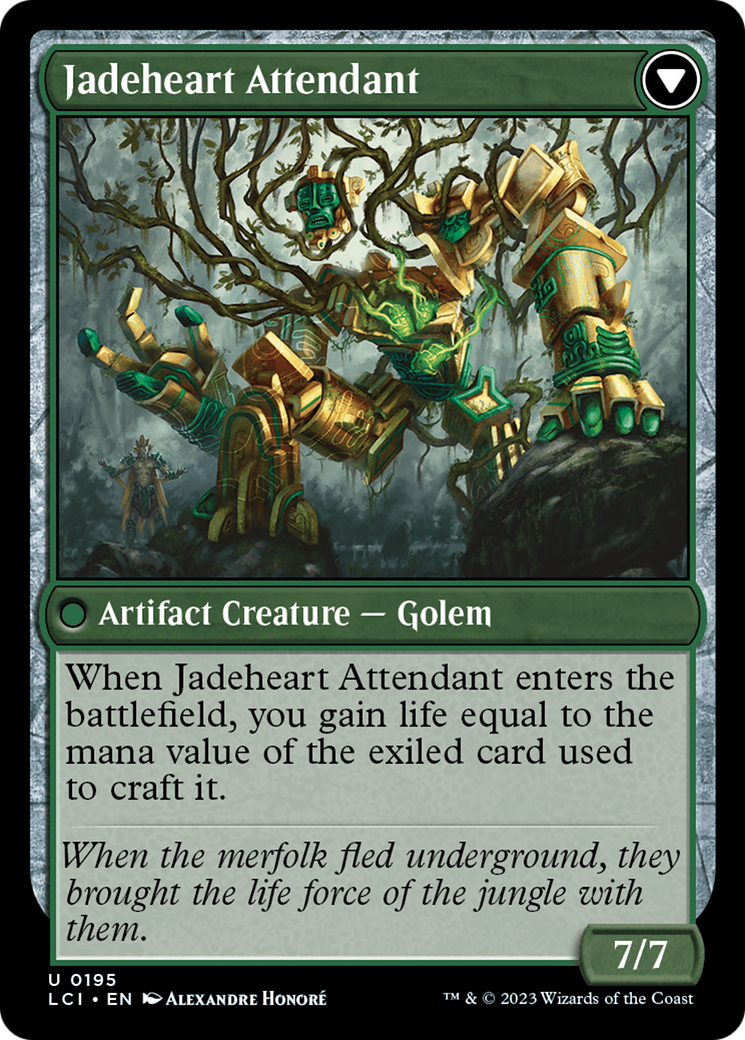 Jade Seedstones // Jadeheart Attendant (LCI-195) - The Lost Caverns of Ixalan Foil