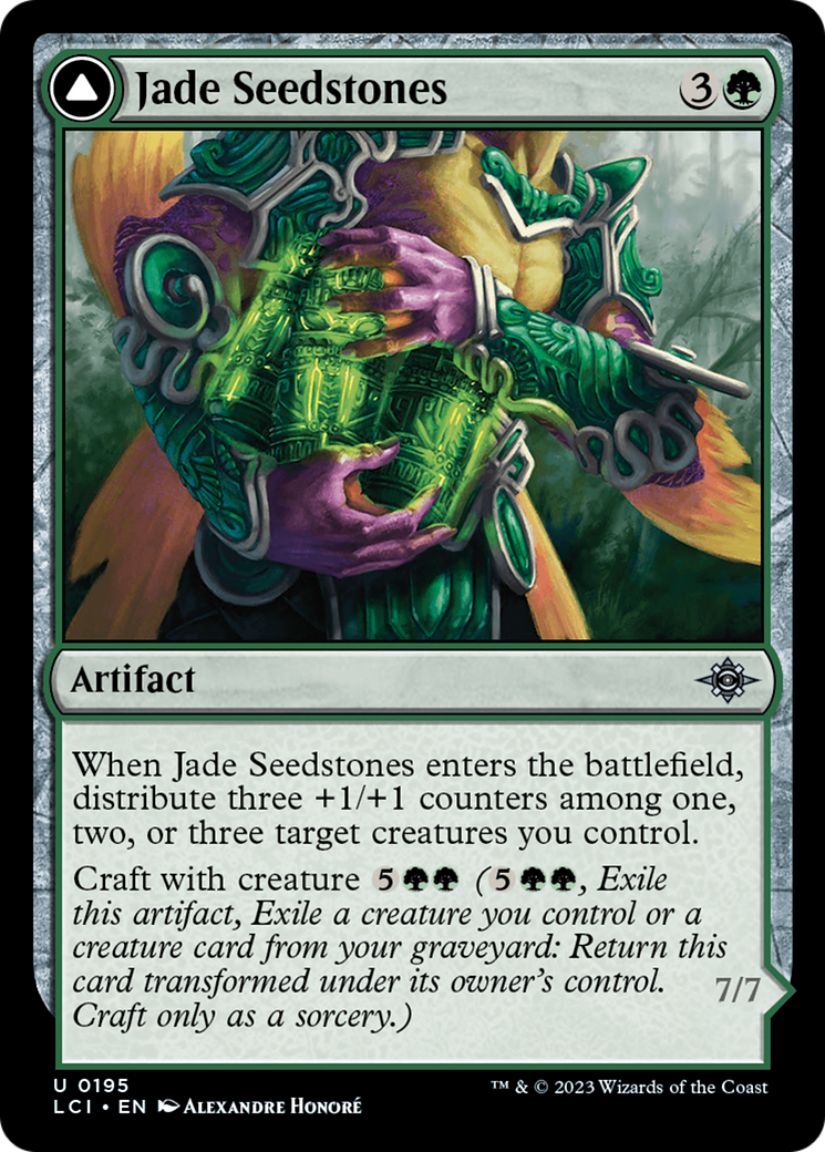 Jade Seedstones // Jadeheart Attendant (LCI-195) - The Lost Caverns of Ixalan Foil