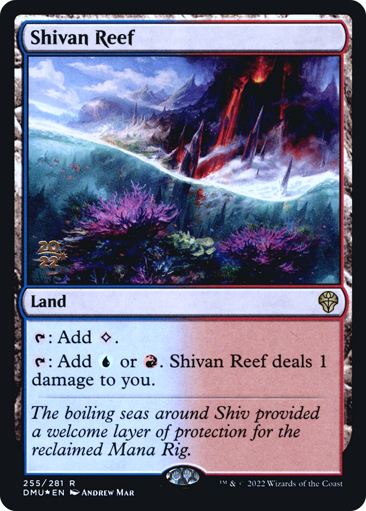 Shivan Reef (PRE-255S) - Dominaria United Promos Foil