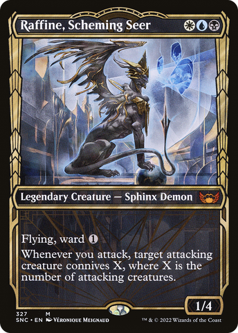 Raffine, Scheming Seer (SNC-327) - Streets of New Capenna: (Showcase) Foil